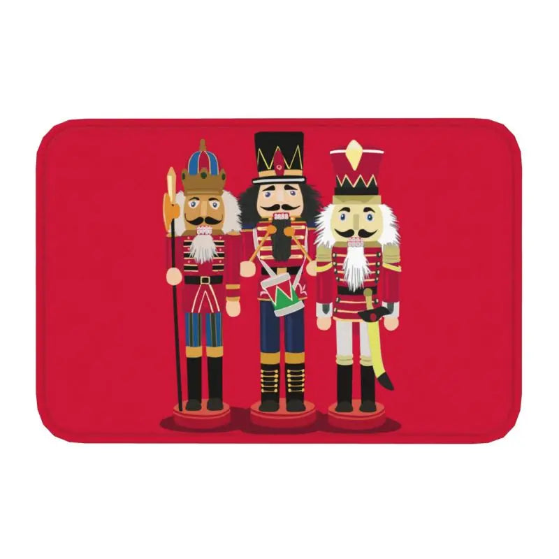 Axyaa Nutcracker Soldier Doll Door Mat Home Decor