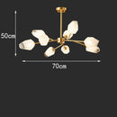 Axyaa Nordic Dining Room Pendant Lamp Chandelier for Indoor Ceiling Lighting