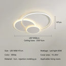Axyaa Circle LED Ceiling Light Modern Minimalism Dimmable Fixture for Living Room Bedroom