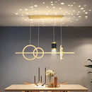 Axyaa Modern Luxury Starry Pendant Light for Dining Room Chandelier