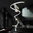 Axyaa Crystal Chandelier for Hall Staircase Indoor Ceiling Living Room Lighting Fixtures