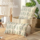 Embroidered Daisy Pillow Cover by Axyaa: Living Room Bedroom Decoration Pillowcases