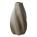 Axyaa Creative Striped Ceramic Vase - Rotating Art Decor for Living Room & Desktop