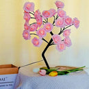 Axyaa Rose Flower Table Lamp: 24 LED Bedroom Night Light & Home Decor
