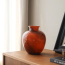 Axyaa Retro Style Luxury Glass Vase for Home Decor and Flowers Hydroponics