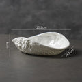 Axyaa Rock Pattern Shell High-End Ceramics Plate Set for Elegant Dining