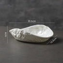 Axyaa Rock Pattern Shell High-End Ceramics Plate Set for Elegant Dining