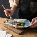 Axyaa Kiln-changing Ceramic Oyster Dessert Dish for Restaurants and Hotels