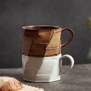Axya Retro Ceramic Latte Couple Coffee Cup Set