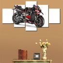 Axyaa Sports Bikes Canvas Wall Art Poster Set for Home Decor
