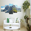 Axyaa Mountain Peak Landscape Canvas Wall Art for Home Decor
