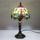 Axyaa Dragonfly Tiffany Glass Table Lamp for Home Decor