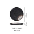 Axyaa Ceramic Stone Pattern Steak Plate for Pasta, Pizza & Japanese Cuisine