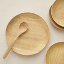 Axya Solid Wood Kitchen Dining Set - 1PC Wooden Plates Tableware for Home