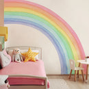 Axyaa Large Rainbow Wall Decal for Kids Rooms - Pastel Boho Design
