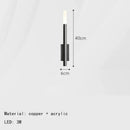 Axyaa Nordic Minimalist Wall Light Art Deco Sconce Brass Acrylic Lamp