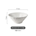 Axyaa Stone Pattern Ceramic Pasta Soup Salad Dessert Bowl Tableware Collection