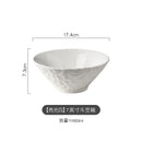 Axyaa Stone Pattern Ceramic Pasta Soup Salad Dessert Bowl Tableware Collection