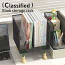 Axyaa Metal Desktop Bookshelf and Office Organization Rack for File and Document Storage