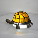 Stained Glass Turtle Night Light - Colorful Glass Lamp, Art Deco Style by Axyaa