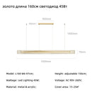 Axyaa Modern LED Chandelier Lighting | Dimmable Dining Pendant Lamp Fixtures