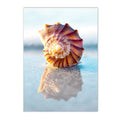 Axyaa Seagull Beach Boat Canvas Art Print for Living Room Decor