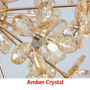 Axyaa Dandelion Crystal Chandelier Ball Pendant Ceiling Lamp for Dining Living Room