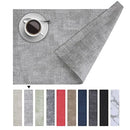 Axyaa Leather Dining Table Mat Set - Heat Resistant, Waterproof, Wipeable Placemats