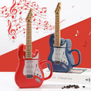Axyaa Guitar Cup Mug With Lid | 3D Ceramic | Fashionable Craft Gift