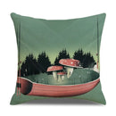 Axyaa Landscape Linen Pillowcase - Home Sofa Office Decoration - 45*45cm