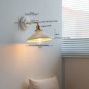 Axyaa Modern Nordic LED Stair Lamp with Pull Switch - Cream Wall Light for Bedroom