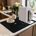 Axyaa Watercolor Eyes Kitchen Drying Mat