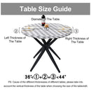 Axyaa Waterproof Elastic Round Tablecloth for Home Decoration and Parties