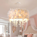 Axyaa Feather Chandelier: Simple, Elegant, Romantic LED Lighting Fixture