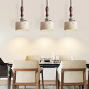Axyaa Nordic Stone Travertine LED Pendant Light Hanging Fixture for Living Room
