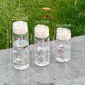 Axyaa Pink Bow Water Bottle Reusable PC Cup with Lid - Portable & Durable