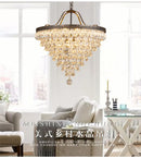Axyaa Water Droplet Crystal Chandelier for Various Indoor Spaces