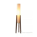 Axyaa LED Floor Lamp, Zen Nordic Retro New Chinese Style Black Walnut Décor