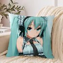Axyaa 40*40 Hatsune Miku Pillow Cover Set for Stylish Bed Decor