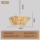 Axyaa Wabi-sabi Style Fabric Chandelier Cream Color Pendant Light