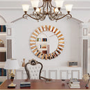 Axyaa Round Wall Accent Mirror 60/80cm for Entrance Hallway Bathroom