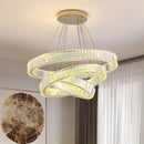 Axyaa Crystal Chandelier Pendant Light for Living Room Dining Room Ceiling Lighting
