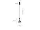 Axyaa Modern Glass Pendant Light with Remote Control for Home Decor