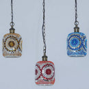 Axyaa Turkish Mosaic Sconce: Handmade Stained Glass Retro LED Hanging Light
