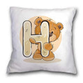 Axyaa Cartoon Bear Pillowcase - Decorative Cushion Cover for Sofa or Children's Room