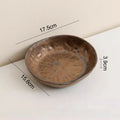 Axyaa Retro Hammer Pattern Ceramic Plate Set for Molecular Cuisine and Dining