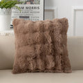 Axyaa Bubble Rabbit Fleece Pillowcase: Cozy Solid-Color Plush Cushion Cover for Autumn/Winter