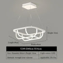 Axyaa White Curved Artistic Pendant Lamp – Modern Nordic Decorative Lighting