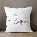 Axyaa LOVE Print Cushion Cover for Home Decor