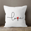 Axyaa LOVE Print Cushion Cover for Home Decor
